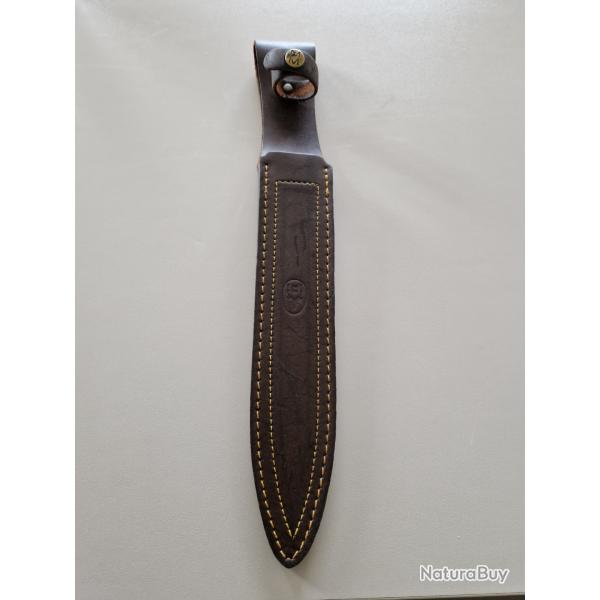 Poignard de chasse MUELA ALCARAZ  lame de 26cm manche en bois de cerf