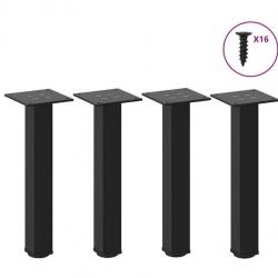 Pieds table basse 4 pieces noir 30 32 cm acier pratique bricolage reparation interieur