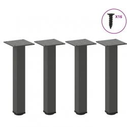 Pieds table basse 4 pieces anthracite 30 32 cm acier pratique bricolage reparation interieur