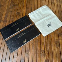 ENSEMBLE MONT BLANC DEUX SERVICE GUIDE ET UNE POCHETTE TISSU