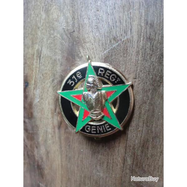 insigne  31° régiment bataillon du génie  / drago paris