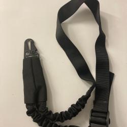 Sangle Tactique, nylon noir, 1 point