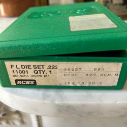 Jeu d'outils RCBS 222 remington d'occasion