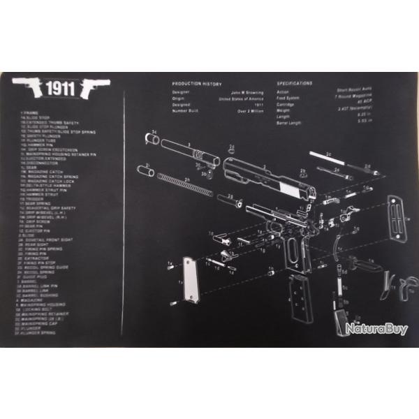 TAPIS DE NETTOYAGE COLT 1911
