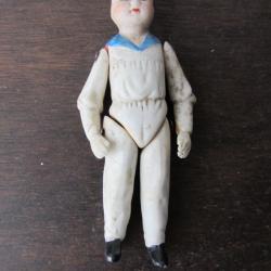 Figurine allemande en porcelaine articulée 1900