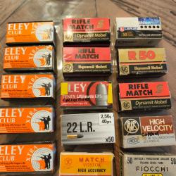 1 sans prix de réserve énorme lot de balles de 22lr haut de gamme