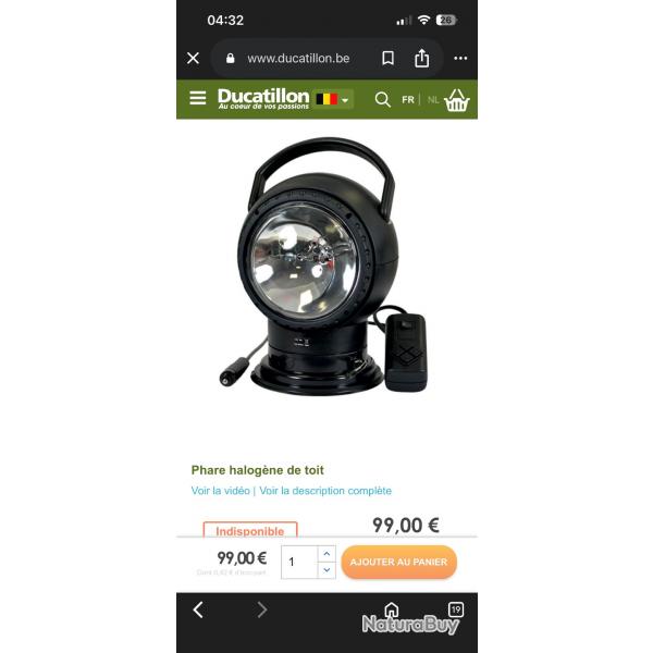 Lampe - Halogne rotative