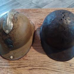 Deux casques Adrian
