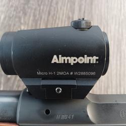 Aimpoint MICRO H-1 avec montage et bonnettes d'origine X2