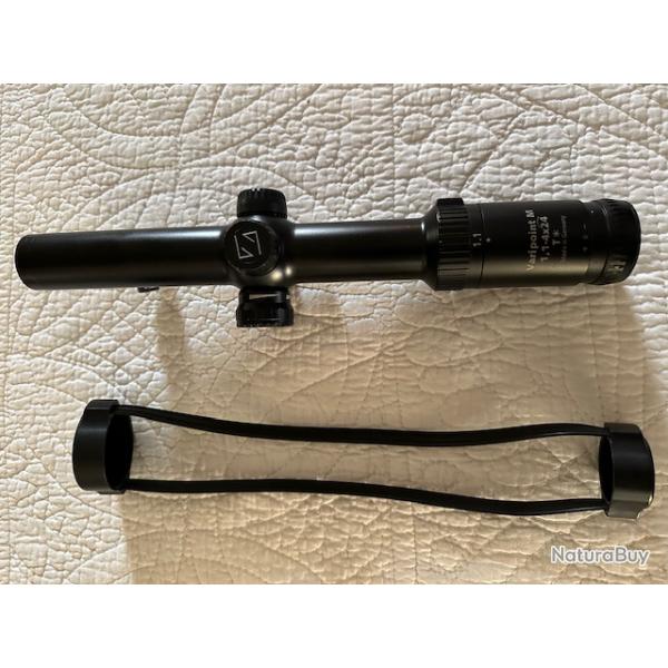 Lunette de battue Zeiss varipoint M 1,1x4 point lumineux montage Blaser