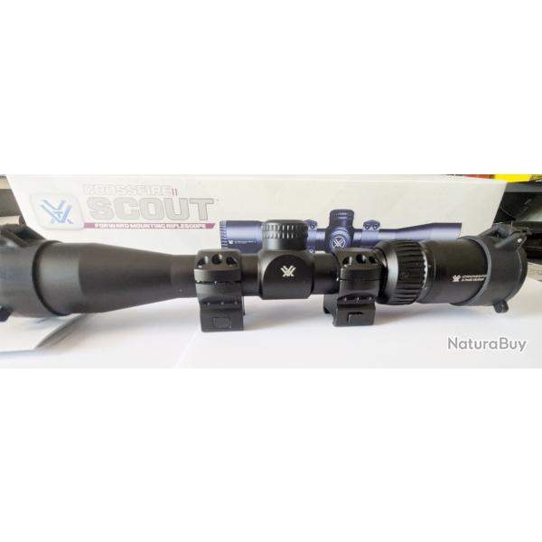 Lunette SCOUT VORTEX CrossFire II + supports et bonnettes