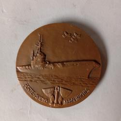 Médaille BRONZE. Porte Avion. Arromanches. Juin 1944. Georges Guiraud