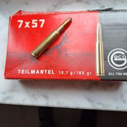 Cartouche de chasse  calibre  7x57....