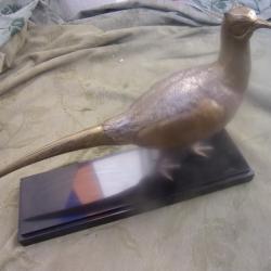 sculpture en bronze  de faisan Ignacio Gallo période XX eme siècle1925-1940