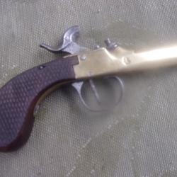 pistolet à percussion bronze  14,5 cm