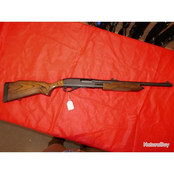 Fusil  pompe REMINGTON 870 crosse lamelle coll en 12/76 canon spcial balle
