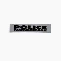 Bandeau ID Police municipale Fond Gris Police Municipale 10 x 2 cm Gris rétro-réfléchissant