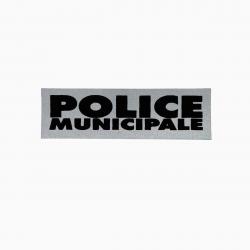 Bandeau ID Police municipale Fond Gris Police Municipale 10 x 3 cm Gris rétro-réfléchissant