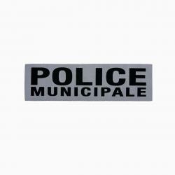 Bandeau ID Police municipale Fond Gris Police Municipale 15,5 x 4,5 cm Gris rétro-réfléchissant