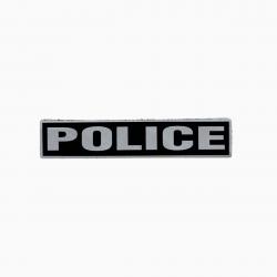 Bandeau ID Police Fond Noir Noir Police 10 x 2 cm