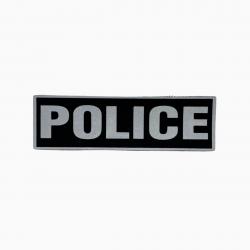 Bandeau ID Police Fond Noir Noir Police 10 x 3 cm