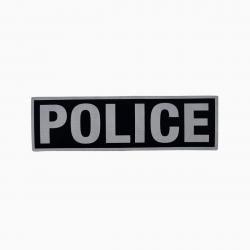 Bandeau ID Police Fond Noir Noir Police 15,5 x 4,5 cm