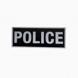 Bandeau ID Police Fond Noir Noir Police 27,5 x 10,5 cm