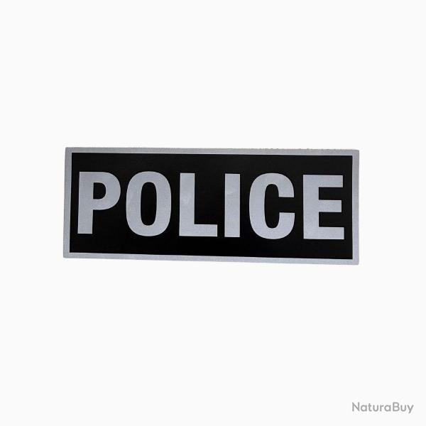 Bandeau ID Police Fond Noir Noir Police 27,5 x 10,5 cm