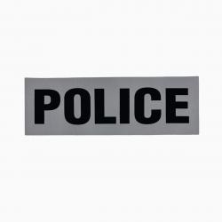 Bandeau ID Police Fond Gris Gris  Police 10 x 30 cm