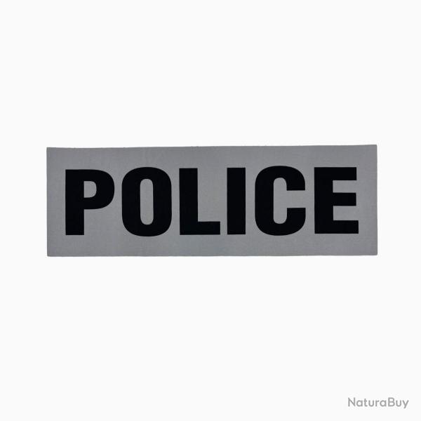Bandeau ID Police Fond Gris Gris  Police 10 x 30 cm