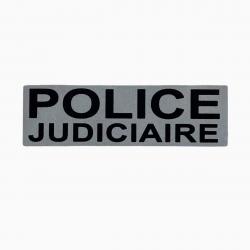 Bandeau ID Police Judiciaire Fond Gris 10 x 30 cm Police Judiciaire Gris rétro-réfléchissant