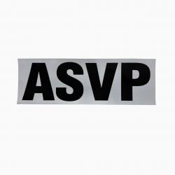 Bandeau ID ASVP Fond Gris ASVP 10 x 30 cm Gris rétro-réfléchissant