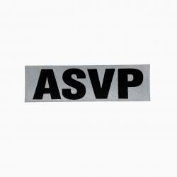 Bandeau ID ASVP Fond Gris ASVP 10 x 3 cm Gris rétro-réfléchissant