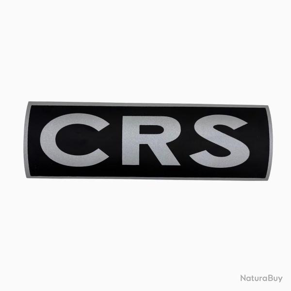 Bandeau ID CRS Rtro-Rflchissant Fond Noir Noir CRS 10 x 30 cm