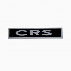 Bandeau ID CRS Rétro-Réfléchissant Fond Noir Noir CRS 10 x 2 cm