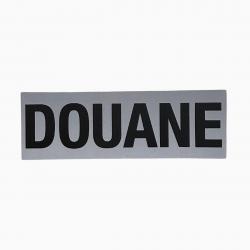 Bandeau ID Douane rétro-réfléchissant Fond Gris Douane 10 x 30 cm Gris rétro-réfléchissant