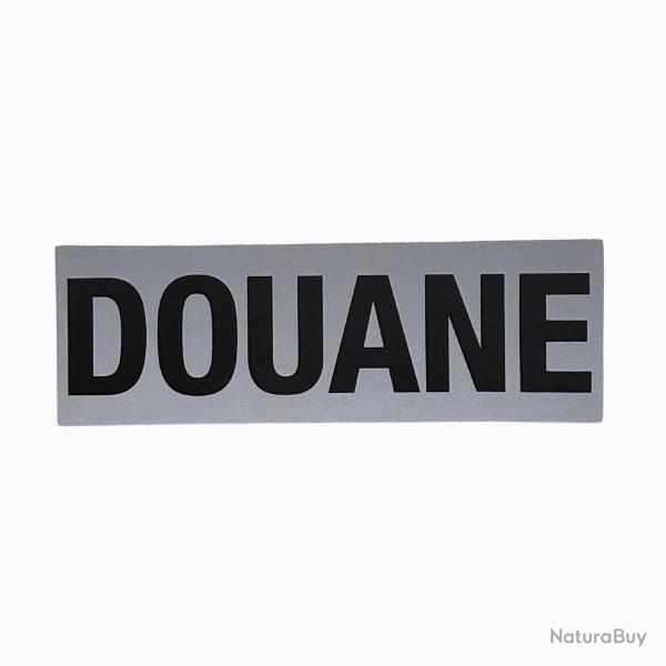Bandeau ID Douane rtro-rflchissant Fond Gris Douane 10 x 30 cm Gris rtro-rflchissant