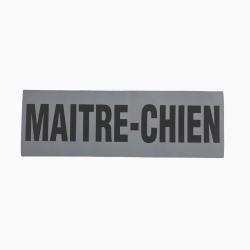Bandeau ID Maitre chien Rétro-réfléchissant Fond Gris Maitre Chien 10 x 30 cm Gris rétro-réfléchissa