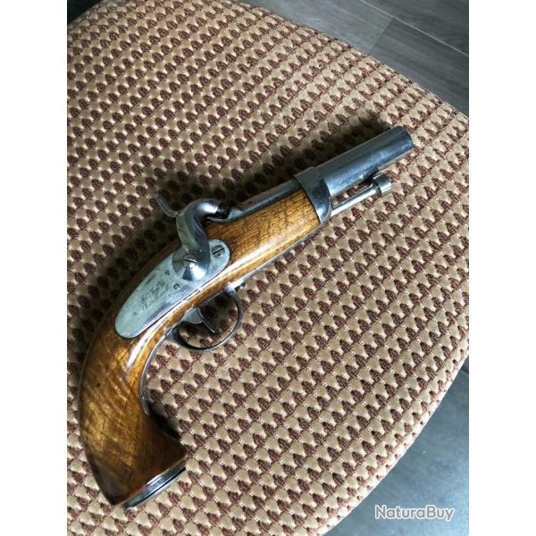beau et rare pistolet d'officier de gendarmerie modle 1836