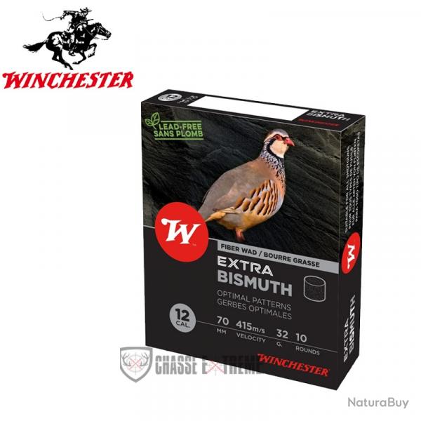 10 Cartouches WINCHESTER Extra Bismuth 32g Cal 12/70 Pb 4