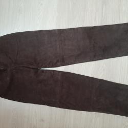 Pantalon femme en cuir