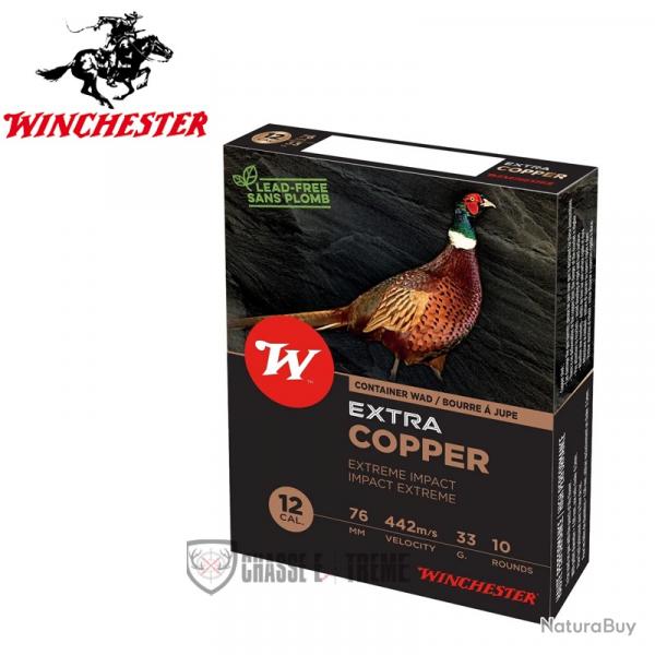 10 Cartouches WINCHESTER Extra Copper 33Gr Cal 12/76 Pb 3