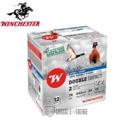 25 Cartouches WINCHESTER Double Impact 34Gr Cal 12/76 Pb S4+6