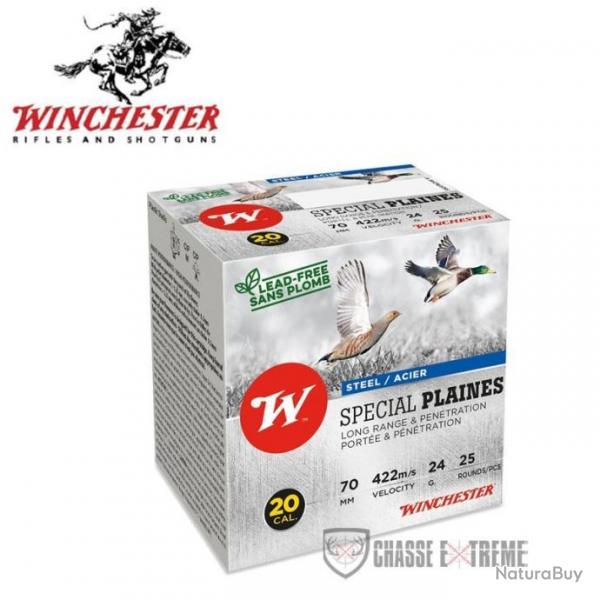25 Cartouches WINCHESTER Steel Spcial Plaines 24Gr Cal 20/70 PB 8