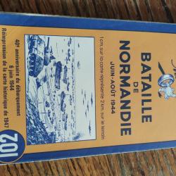Carte géographique de la bataille Normandie 40 ème anniversaire du débarquement