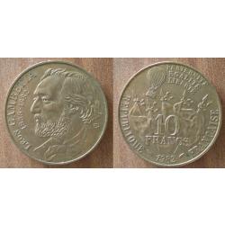 France 10 Francs 1982 Gambetta Commemo Piece
