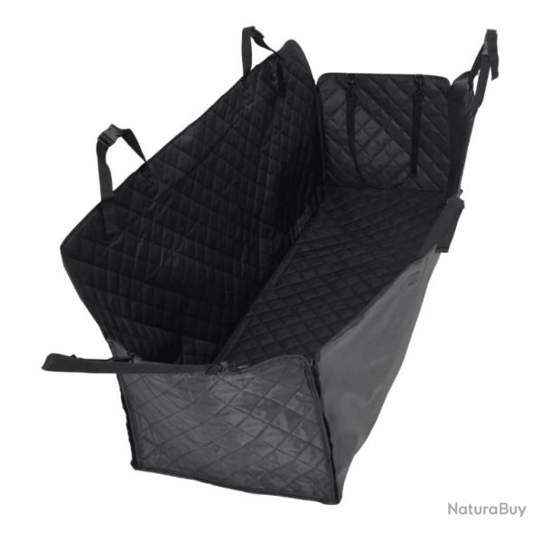 Housse sige voiture chien noir 137x46x50 cm tissu Oxford pratique protection