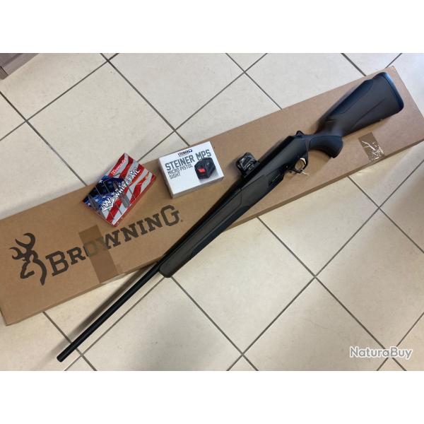 SUPER OFFRE !! Pack Battue BROWNING BAR 4X cal.300wmag avec point rouge et balles