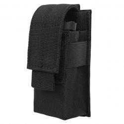 Porte chargeur simple - Velcro - Noir