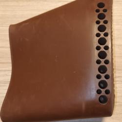 Talon de crosse en caoutchouc brun